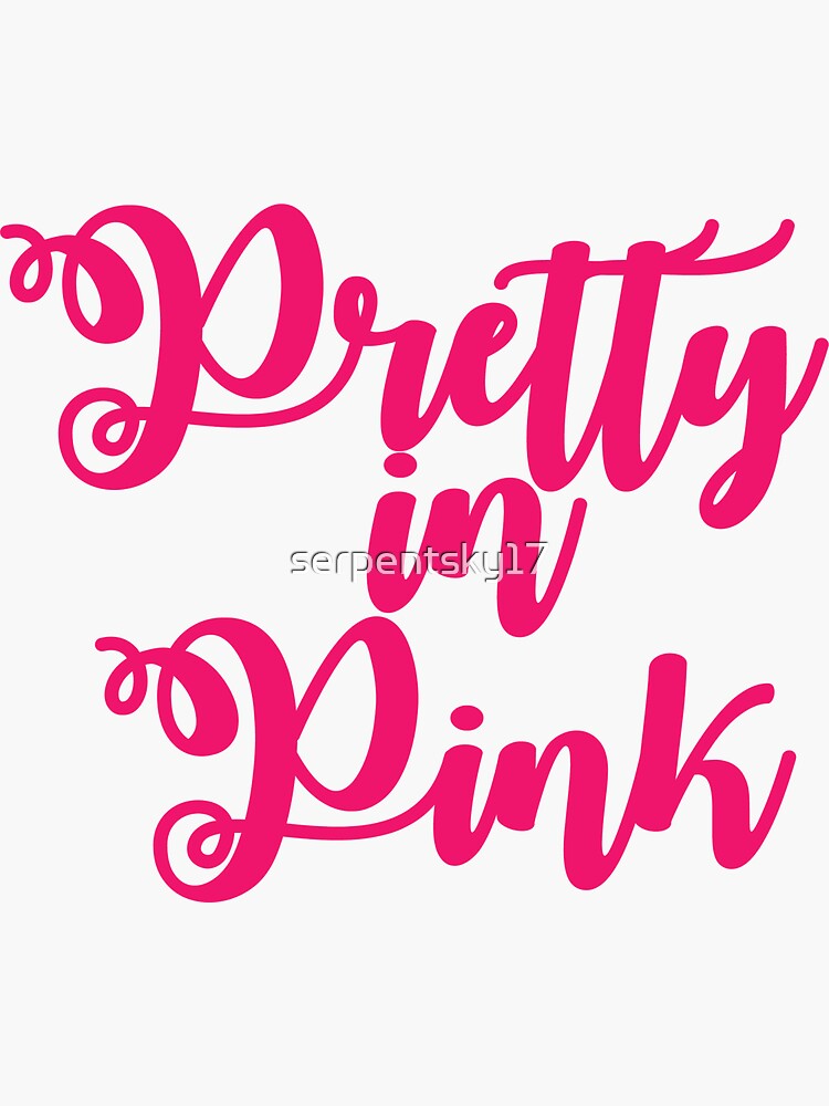 pretty in pink Sticker for Sale by v4mpiredriv3  Red bubble stickers,  Bubble stickers, Computer sticker