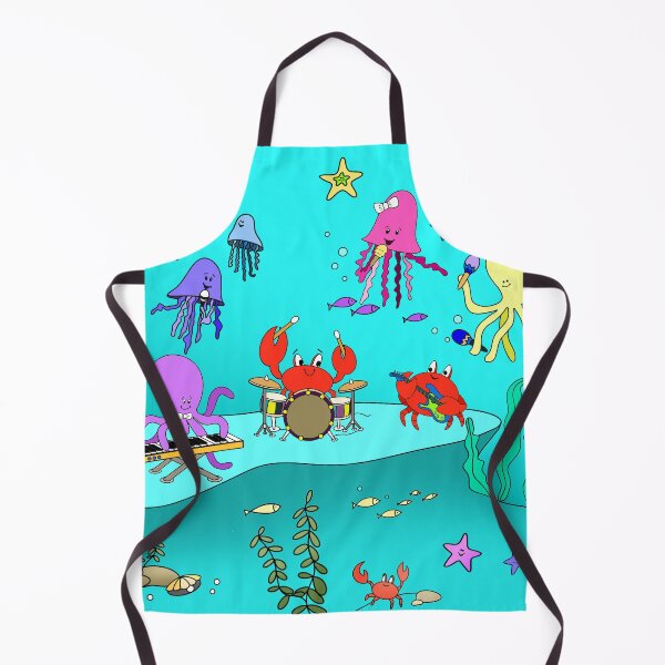 Item preview, Cartoon Sea Creatures Music Band Concert Under the Sea designed and sold by BEINMYHOUSE.
