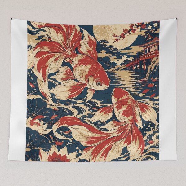 Item preview, Japanese Goldfish Moon designed and sold by Silken moonlight .