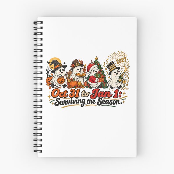 Item preview, Oct 31 to Jan 1 Surviving the Season Funny Ghosts designed and sold by SON SON.