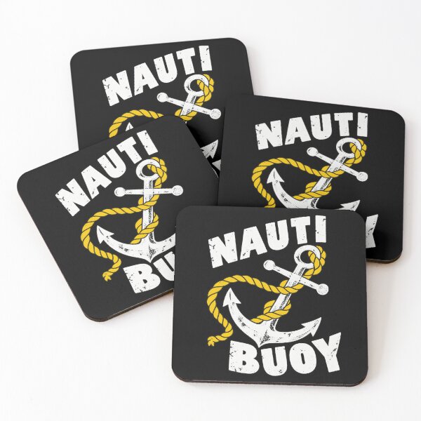 Item preview, Nauti Buoy Vintage Nautical Anchor Boating Sailing Pun Art designed and sold by SEINENGAPPI8.