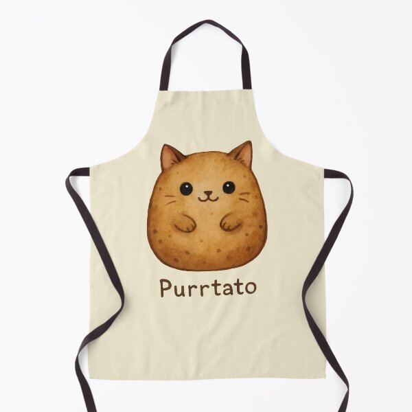 Item preview, Purrtato – Cat Potato Pun Watercolor designed and sold by EmeraldeaArt.