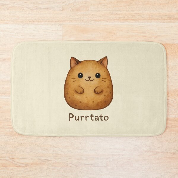 Item preview, Purrtato – Cat Potato Pun Watercolor designed and sold by EmeraldeaArt.