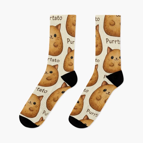 Item preview, Purrtato – Cat Potato Pun Watercolor designed and sold by EmeraldeaArt.
