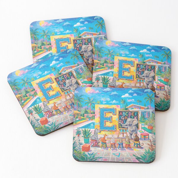 Item preview, Elephant Teaching The Alphabet designed and sold by Home Decor Art.