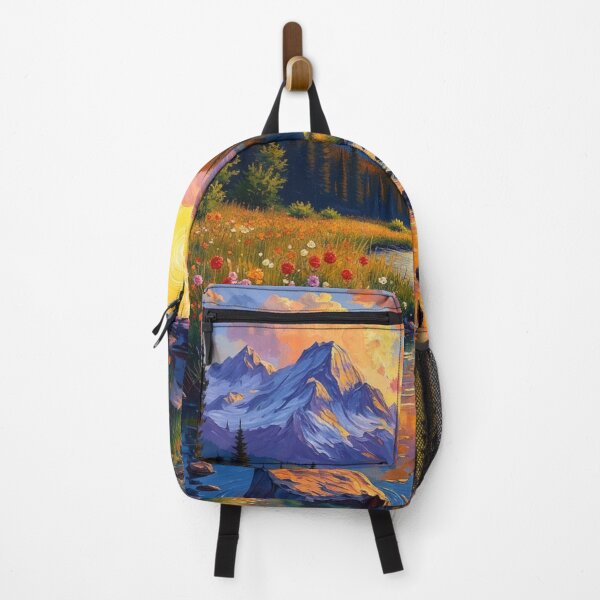 Item preview, Golden Waters of the Valley - Painterly Mountain Dreams designed and sold by nhk999.