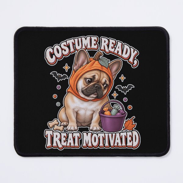 Item preview, Costume Ready Treat Motivated Halloween French Bulldog designed and sold by NoeValdric.