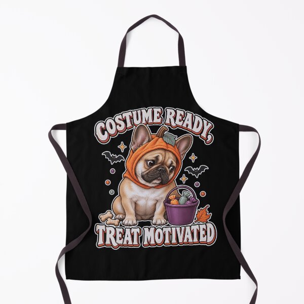 Artikelvorschau, Kostümbereite, leckerli-motivierte Halloween-Französische Bulldogge entworfen und verkauft von NoeValdric.