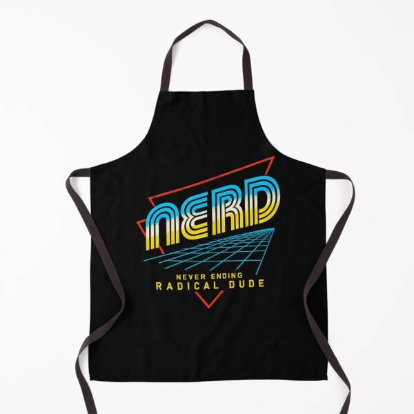 Item preview, Never Ending Radical Dude Nerd Retro 80s Synthwave Art designed and sold by SEINENGAPPI8.