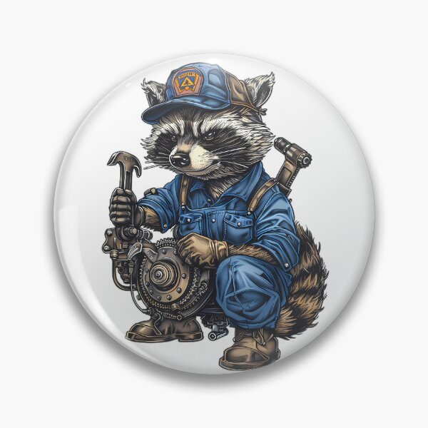 Item preview, Mechanic Raccoon designed and sold by Structure-Blue.
