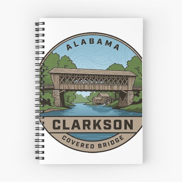 Item preview, Clarkson Covered Bridge Alabama Vintage Park Badge Sticker designed and sold by DetourDgn.