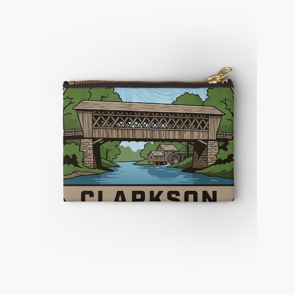 Item preview, Clarkson Covered Bridge Alabama Vintage Park Badge Sticker designed and sold by DetourDgn.