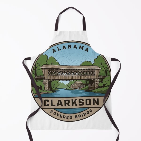 Item preview, Clarkson Covered Bridge Alabama Vintage Park Badge Sticker designed and sold by DetourDgn.
