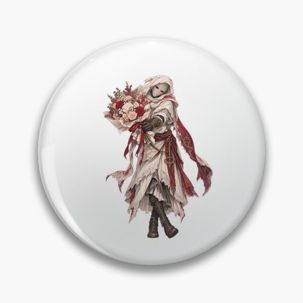 Item preview, White Mask Varre – Bashful Bouquet designed and sold by ChickenFund.