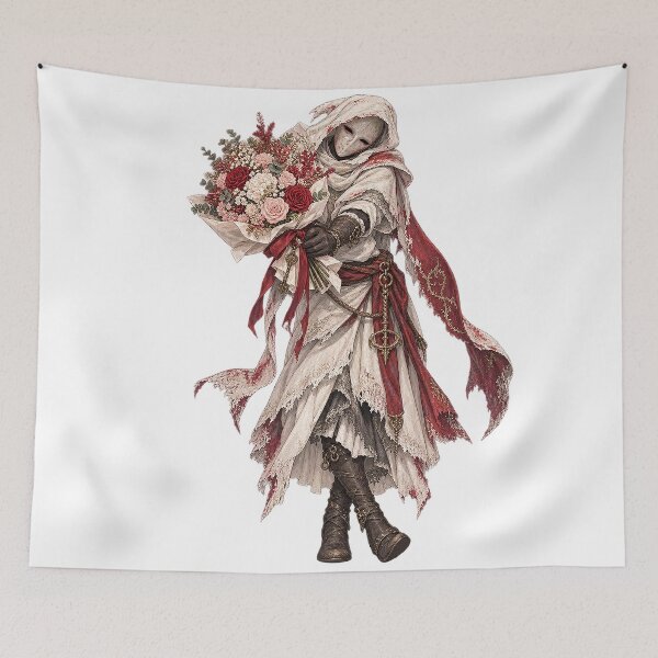 Item preview, White Mask Varre – Bashful Bouquet designed and sold by ChickenFund.