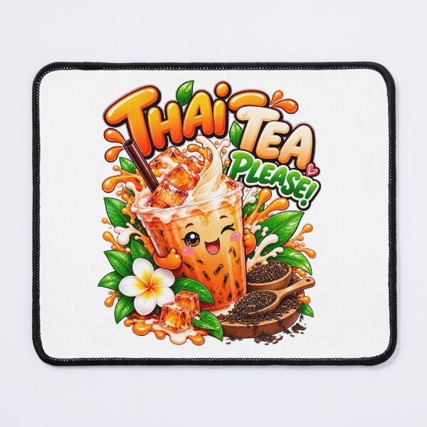 Item preview, Thai Tea Please! Cute Thai Iced Tea designed and sold by Pali's shop.