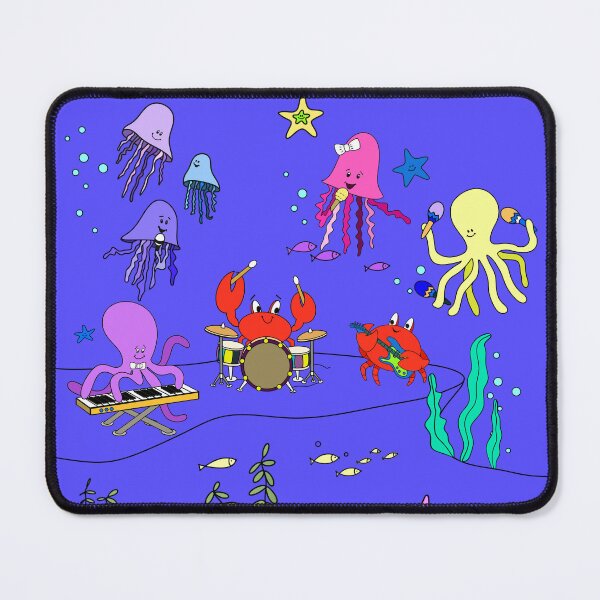 Item preview, Cartoon Sea Creatures Music Band Concert Under the Sea designed and sold by BEINMYHOUSE.