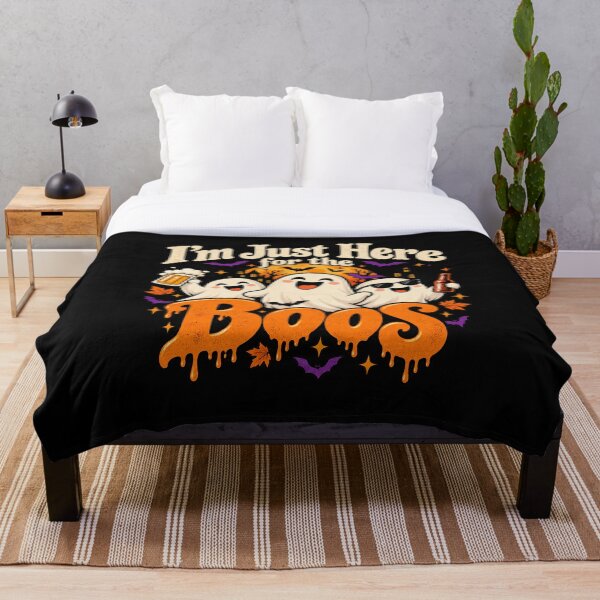 Item preview, I'm Just Here for the Boos – Funny Retro Halloween Ghost designed and sold by NViora.