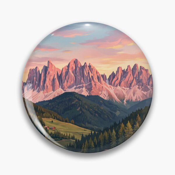Item preview, Dolomites Italy Vintage Travel – Rosengarten Catinaccio Val di Fassa Alpenglow designed and sold by Bomax121.