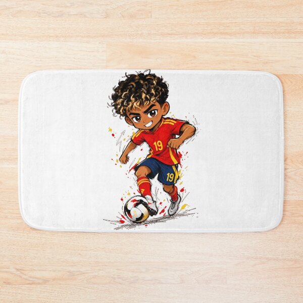 Item preview, Lamine Yamal  Little Spain Soccer Star – Cute Cartoon Football Kid designed and sold by RON-FASHION.