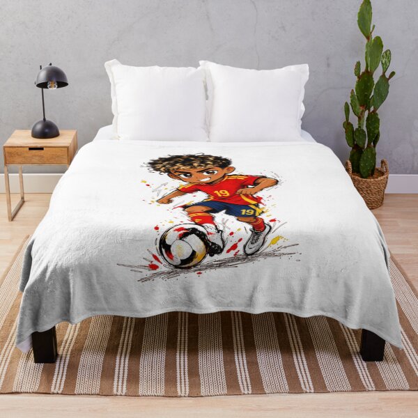 Item preview, Lamine Yamal Little Spain Soccer Star – Cute Cartoon Football Kid designed and sold by RON-FASHION.