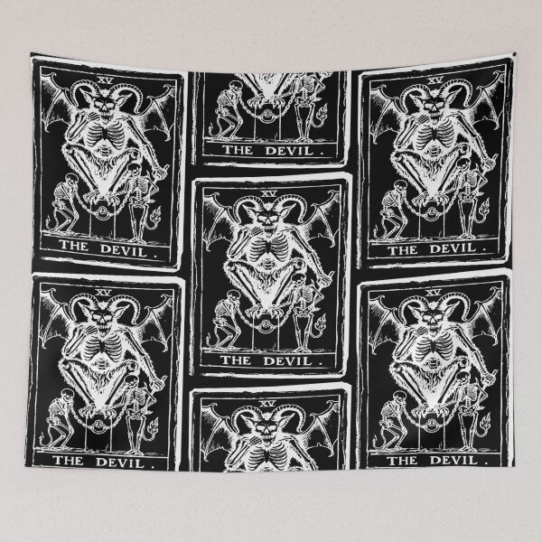 Item preview, Skeleton Tarot The Devil Card designed and sold by weirdove.