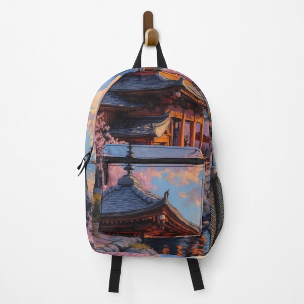 Item preview, Sakura Reflections at Fuji - Painterly Temple Serenity designed and sold by nhk999.