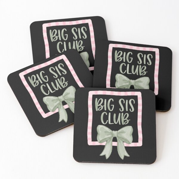 Item preview, Big Sis Club Big Sister Sibling Family Announcement Gift designed and sold by FolkGraphics.