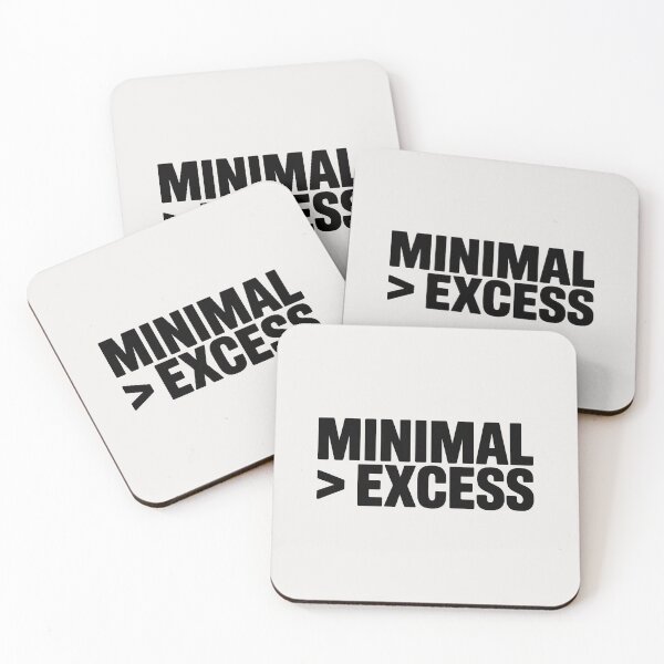 Item preview, Minimal > Excess – Minimalist Typography Quote designed and sold by Jollys-ArtShop.