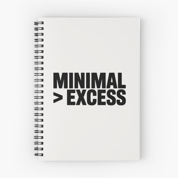 Item preview, Minimal > Excess – Minimalist Typography Quote designed and sold by Jollys-ArtShop.