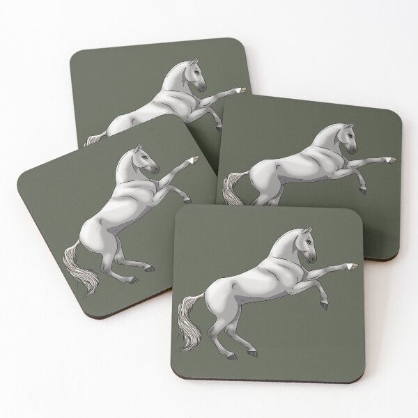 Item preview, White Grey Akhal-Teke designed and sold by Old Water Cryptid .