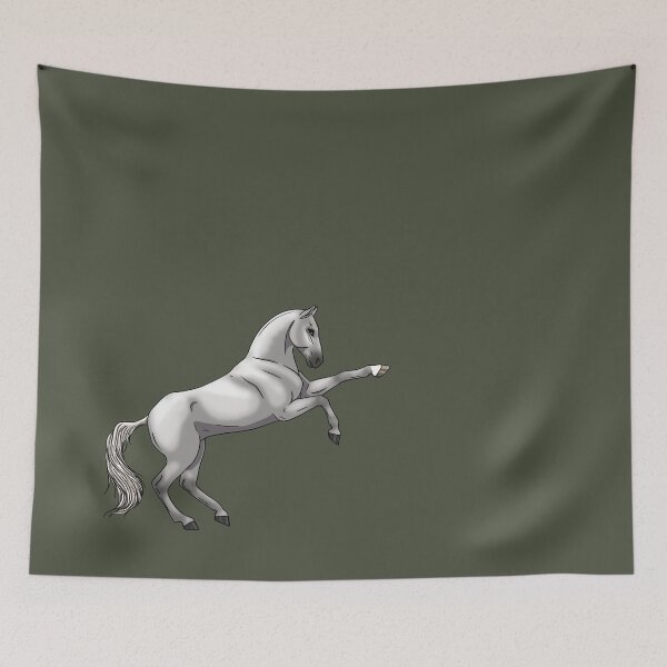 Item preview, White Grey Akhal-Teke designed and sold by Old Water Cryptid .