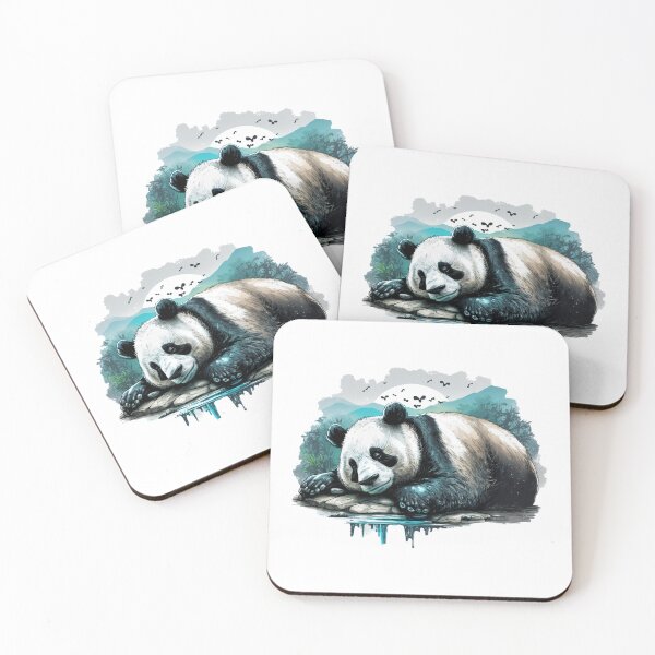 Item preview, Resting Giant Panda Mountain Wildlife Nature Art designed and sold by Apex Designs.