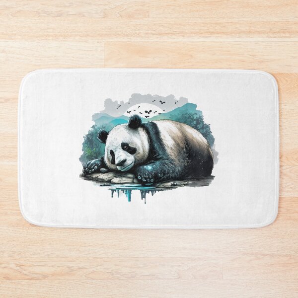 Item preview, Resting Giant Panda Mountain Wildlife Nature Art designed and sold by Apex Designs.