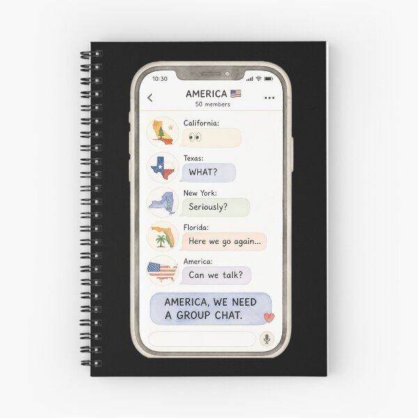 Item preview, America, We Need a Group Chat – Funny 2026 Election Political Meme designed and sold by ManggaeJM.