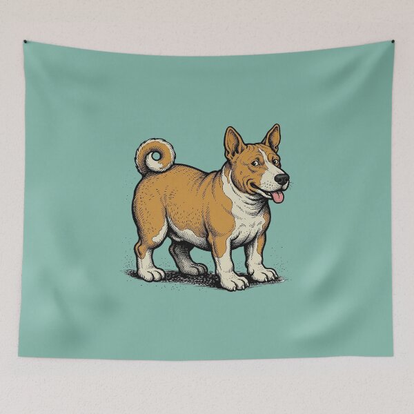 Item preview, Basenji Print: The Mute African Butcher designed and sold by FreiherrPK.
