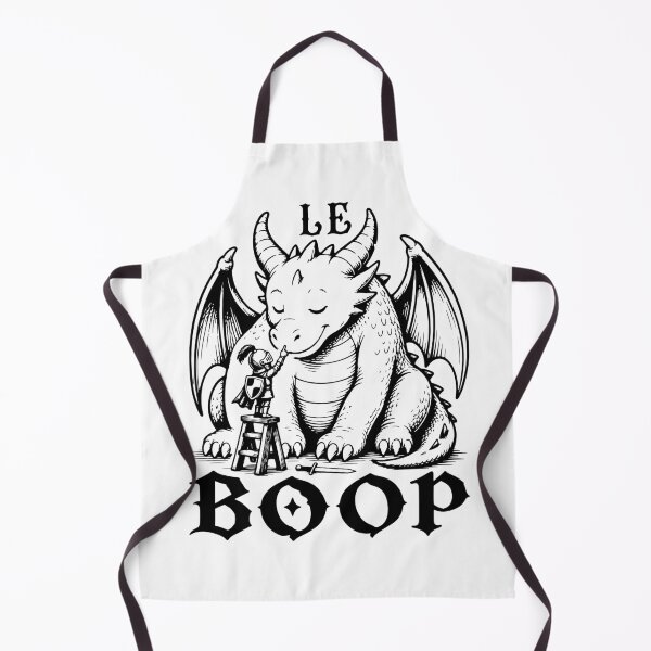 Item preview, Le BOOP Little Knight Booping a Cute Dragon designed and sold by EmeraldeaArt.