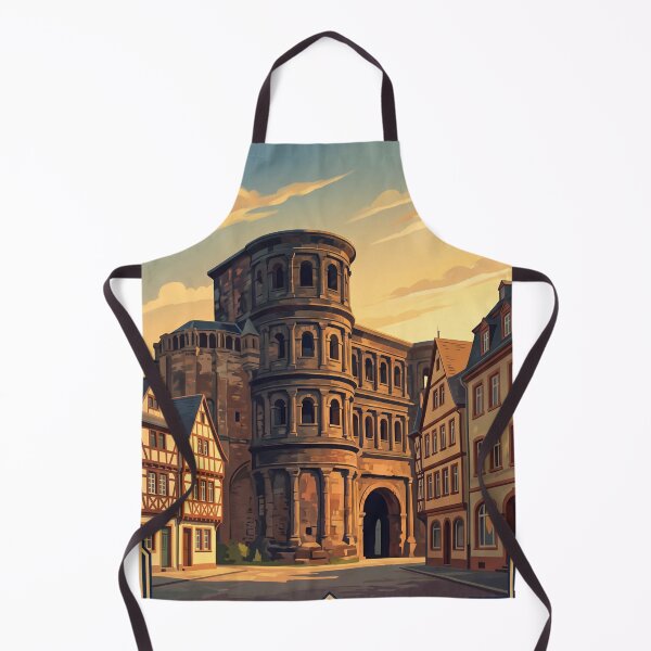 Item preview, Trier Germany Vintage Travel – Porta Nigra Roman Gate Hauptmarkt Moselle Valley designed and sold by Bomax121.