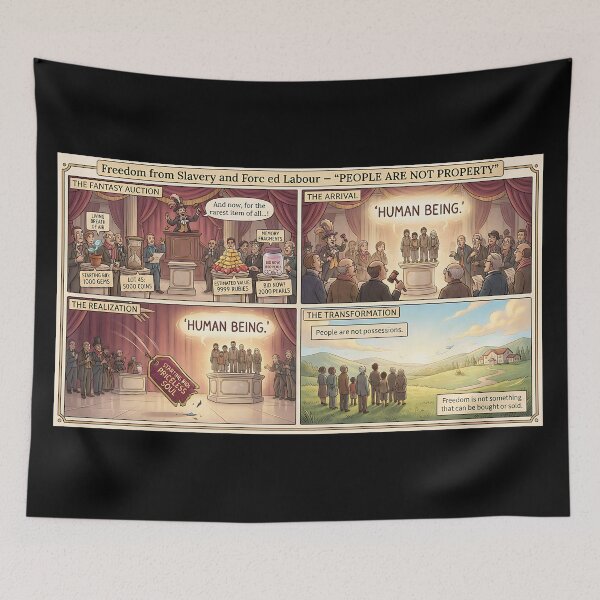 Item preview, The end of slavery: A human being is priceless. designed and sold by Mianku | Für das Leben.
