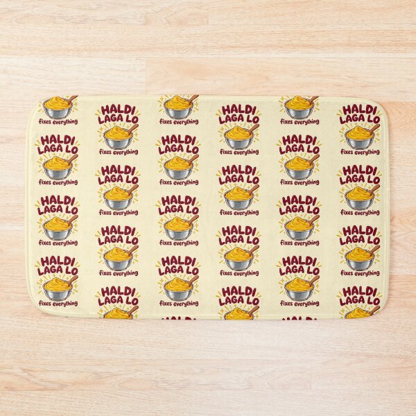 Item preview, Indian Mom Haldi Laga Lo Funny Desi Turmeric Cure designed and sold by Fanverse Merchandise.