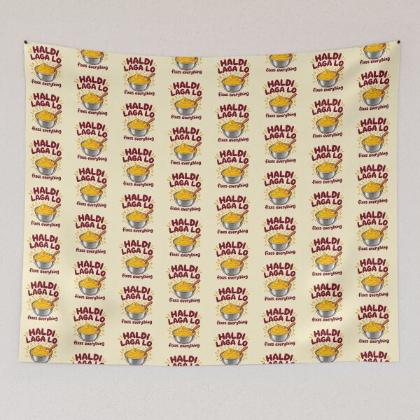 Item preview, Mamá india Haldi Laga Lo Funny Desi Cura de cúrcuma designed and sold by Fanverse Merchandise.