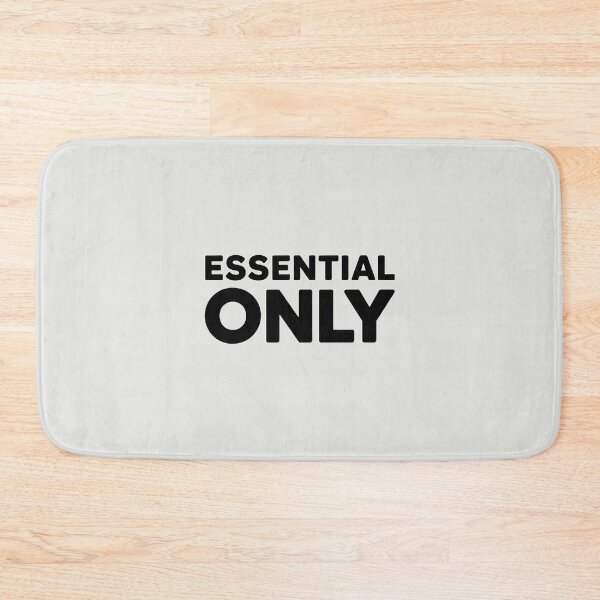 Item preview, Essential Only – Minimalist Lifestyle Quote designed and sold by Jollys-ArtShop.