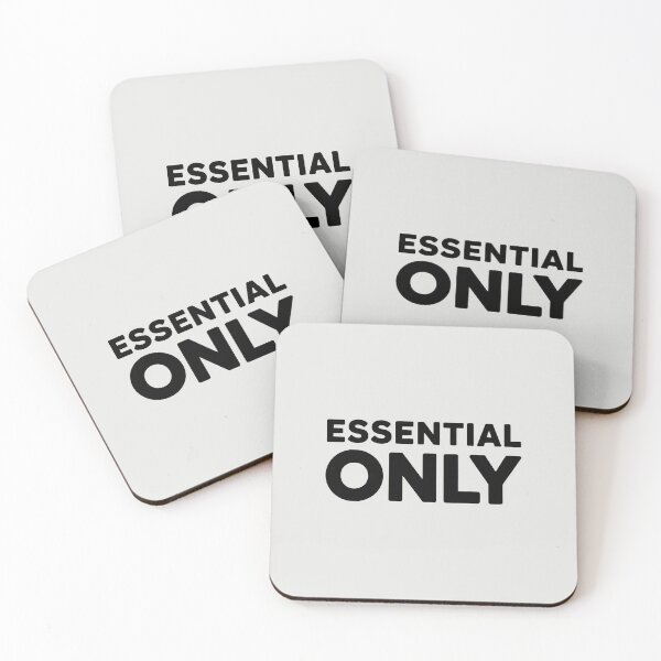 Artikelvorschau, Nur das Wesentliche – Zitat zum minimalistischen Lebensstil entworfen und verkauft von Jollys-ArtShop.