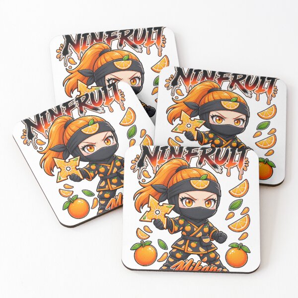 Item preview, NinFruit Mikan Orange Chibi Ninja Girl Warrior designed and sold by Falcon X.