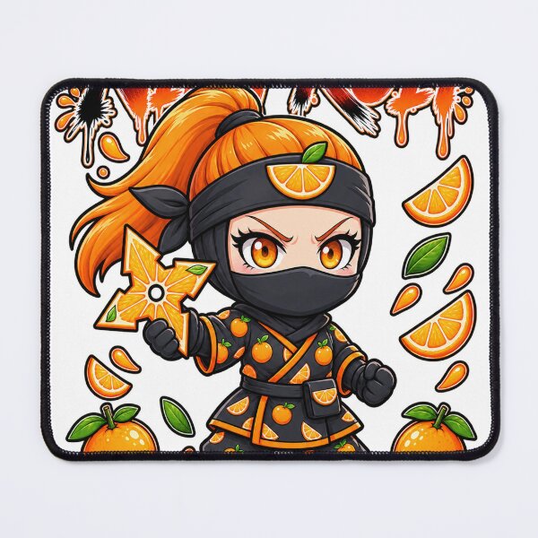 Item preview, NinFruit Mikan Orange Chibi Ninja Girl Warrior designed and sold by Falcon X.