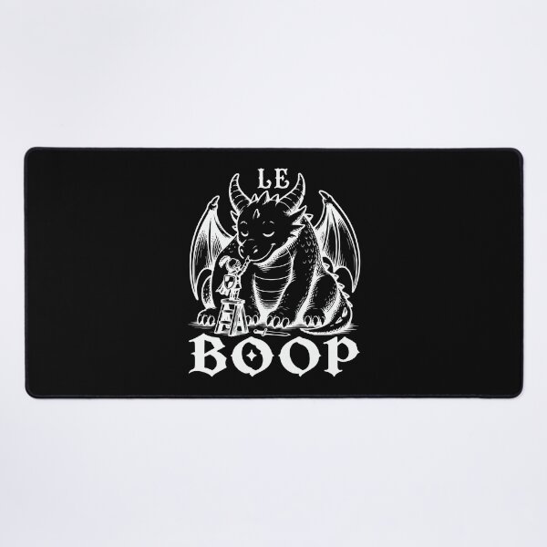 Item preview, Le BOOP Knight Booping a Dragon white design designed and sold by EmeraldeaArt.