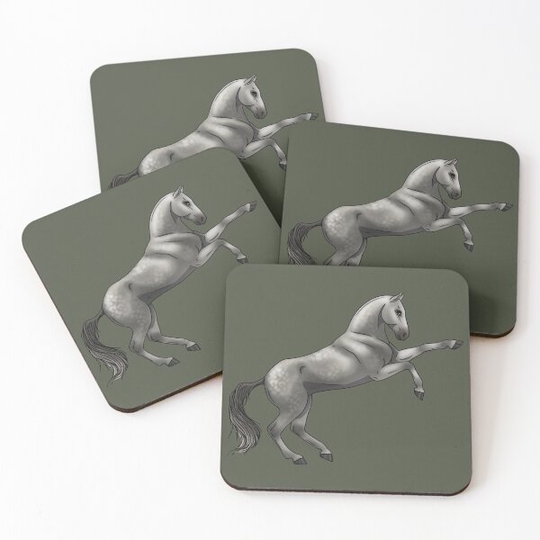 Item preview, Akhal-Teke gris moteado designed and sold by Old Water Cryptid .