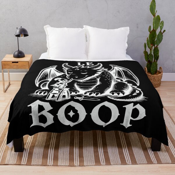 Item preview, Le BOOP Knight Booping a Dragon white design designed and sold by EmeraldeaArt.