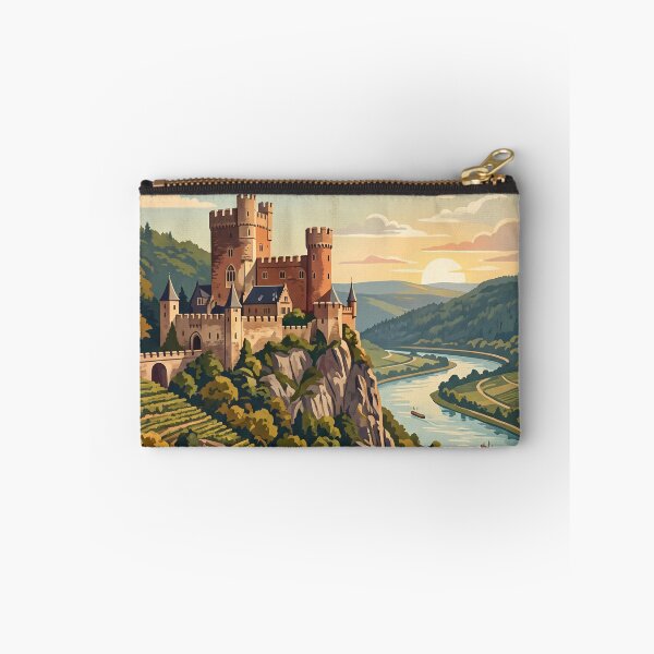 Item preview, Burg Rheinstein Germany Vintage Travel – Rhine Gorge Castle Vineyards Romantic Rhine designed and sold by Bomax121.