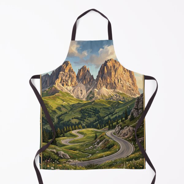 Item preview, Passo Gardena Italy Vintage Travel – Sella Group Dolomites Alpine Pass Road designed and sold by Bomax121.